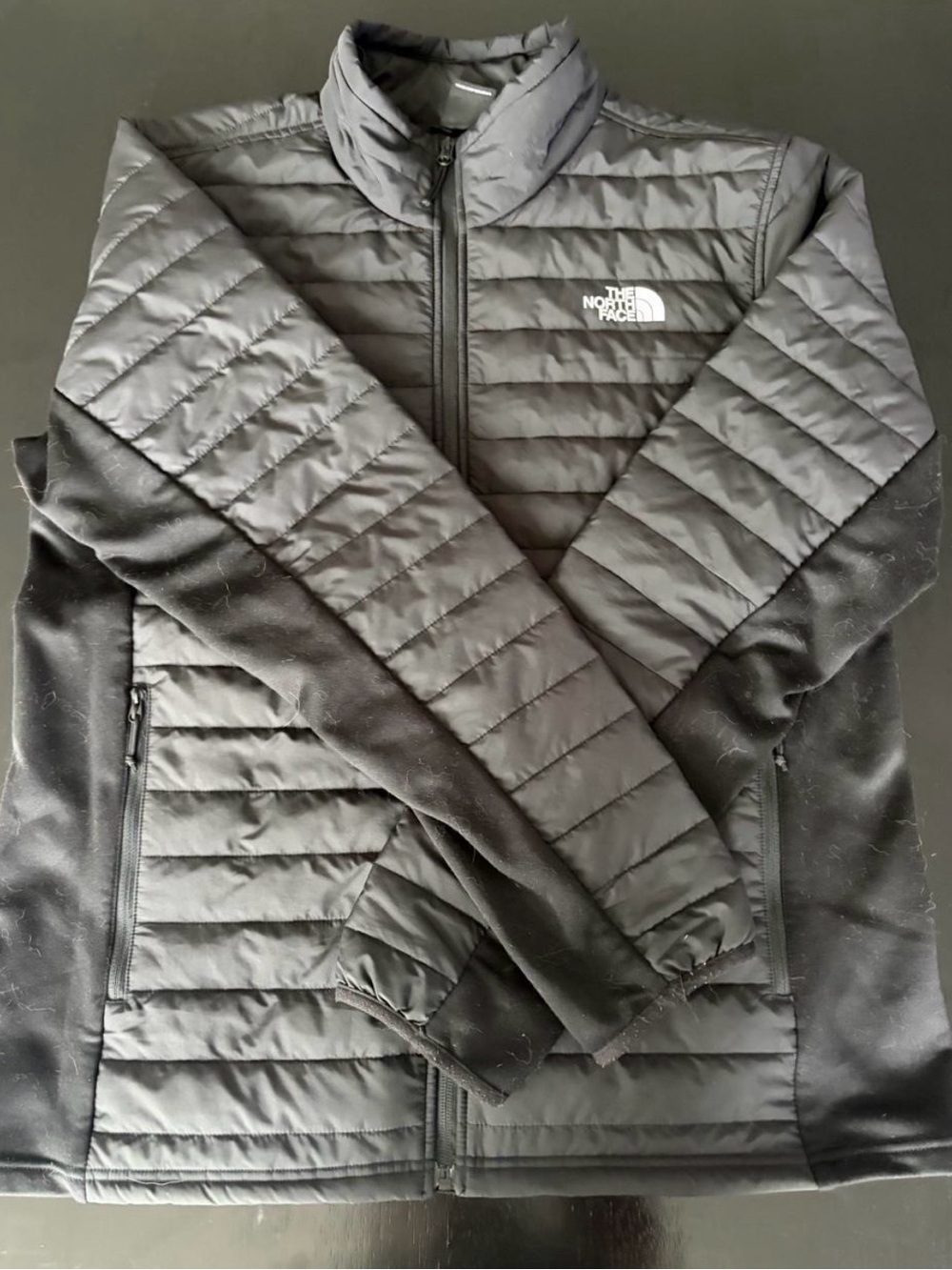 The North Face Men's Black Quilted Hybrid Puffer Jacket